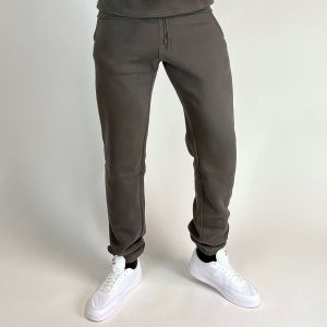 Relaxed fleece jogger – Donker Taupe